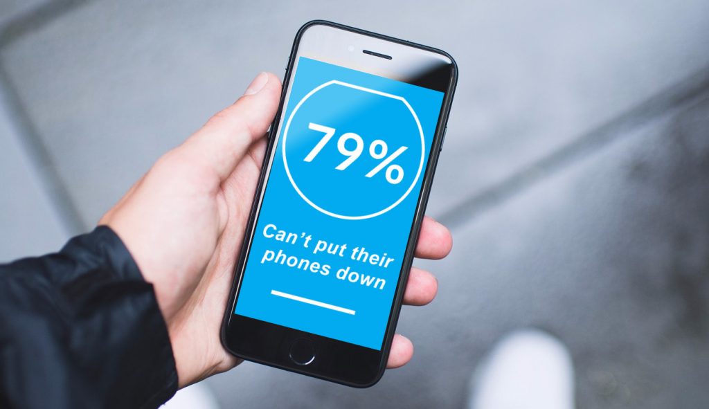 79 percent of users won't part with their devices.