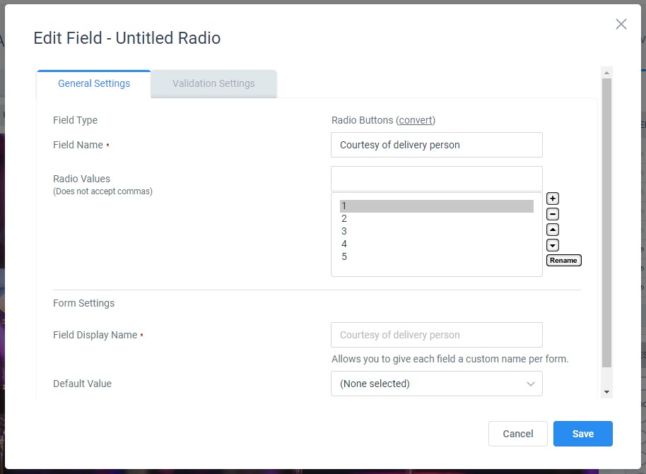 Add radio buttons to your survey matrix.